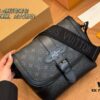 LV Men's Messenger Bag VOYAGER Foldable Box Plane Box Size: 25*22cm