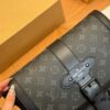 LV Men's Messenger Bag VOYAGER Foldable Box Plane Box Size: 25*22cm