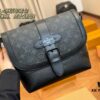 LV Men's Messenger Bag VOYAGER Foldable Box Plane Box Size: 25*22cm