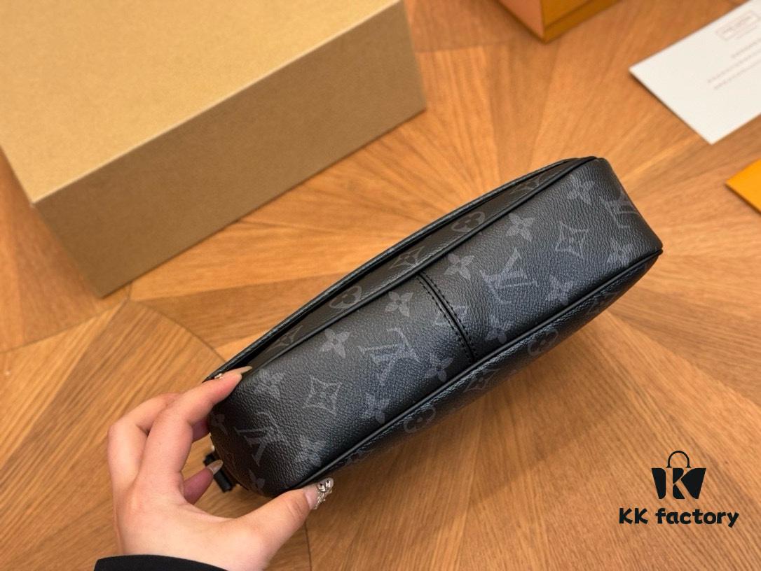 Foldable Plane Box for LV Men's High-Quality and Practical Multi-Wear Bag with Subtle Color Matching