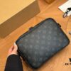 LV Men's Messenger Bag VOYAGER with Foldable Box