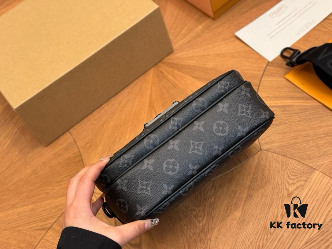 New Men's Messenger Bag with Foldable Aircraft Box Packaging