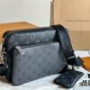 Top Quality Original LV Men's Triple Combo Black Warrior Three-Piece Set Trio Messenger Bag