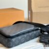 Top Quality Original LV Men's Triple Combo Black Warrior Three-Piece Set Trio Messenger Bag