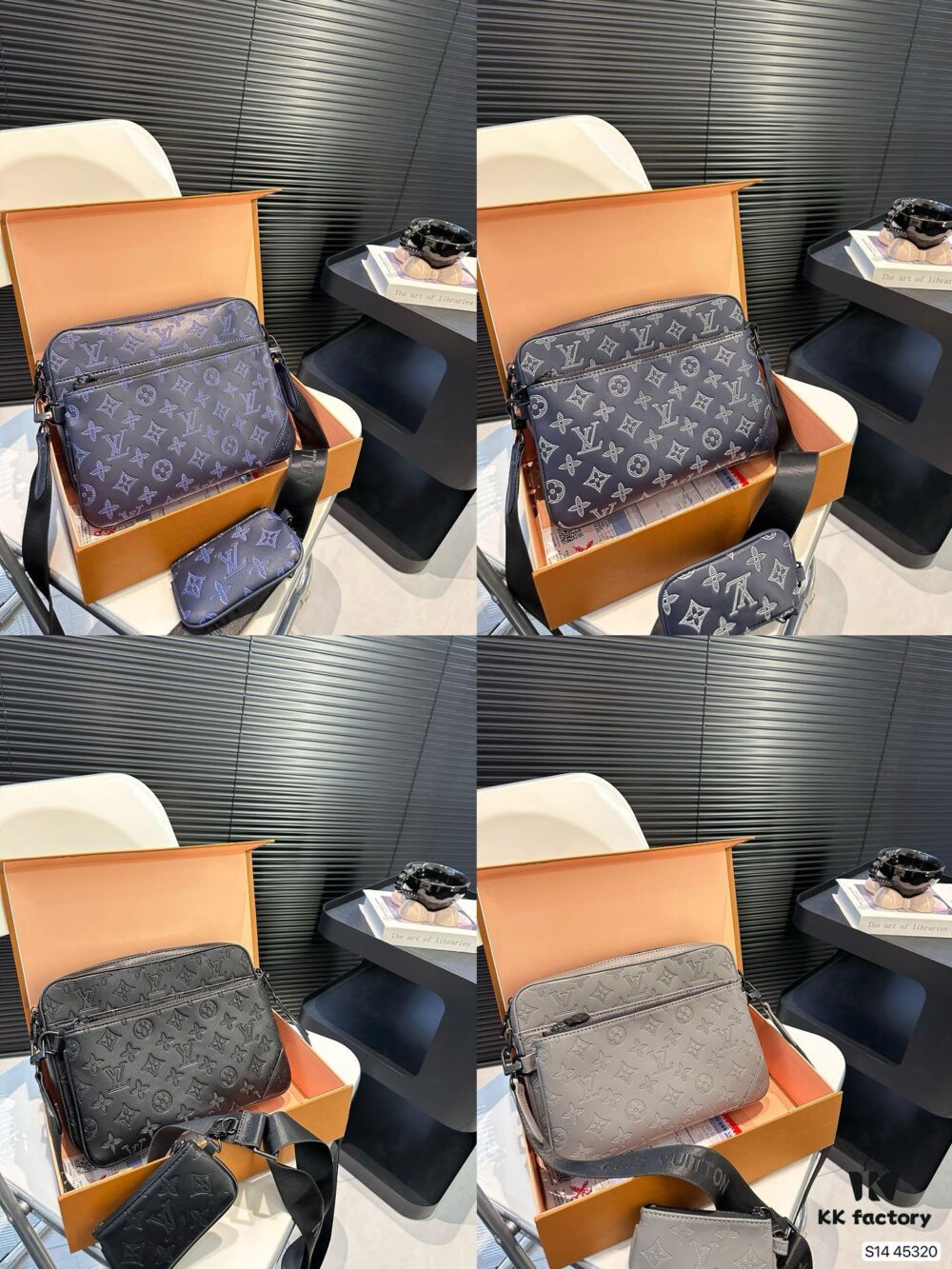 LV Men's Multi-Functional Messenger Bag with Foldable Box – Highly Sought After Tri-Combo Design