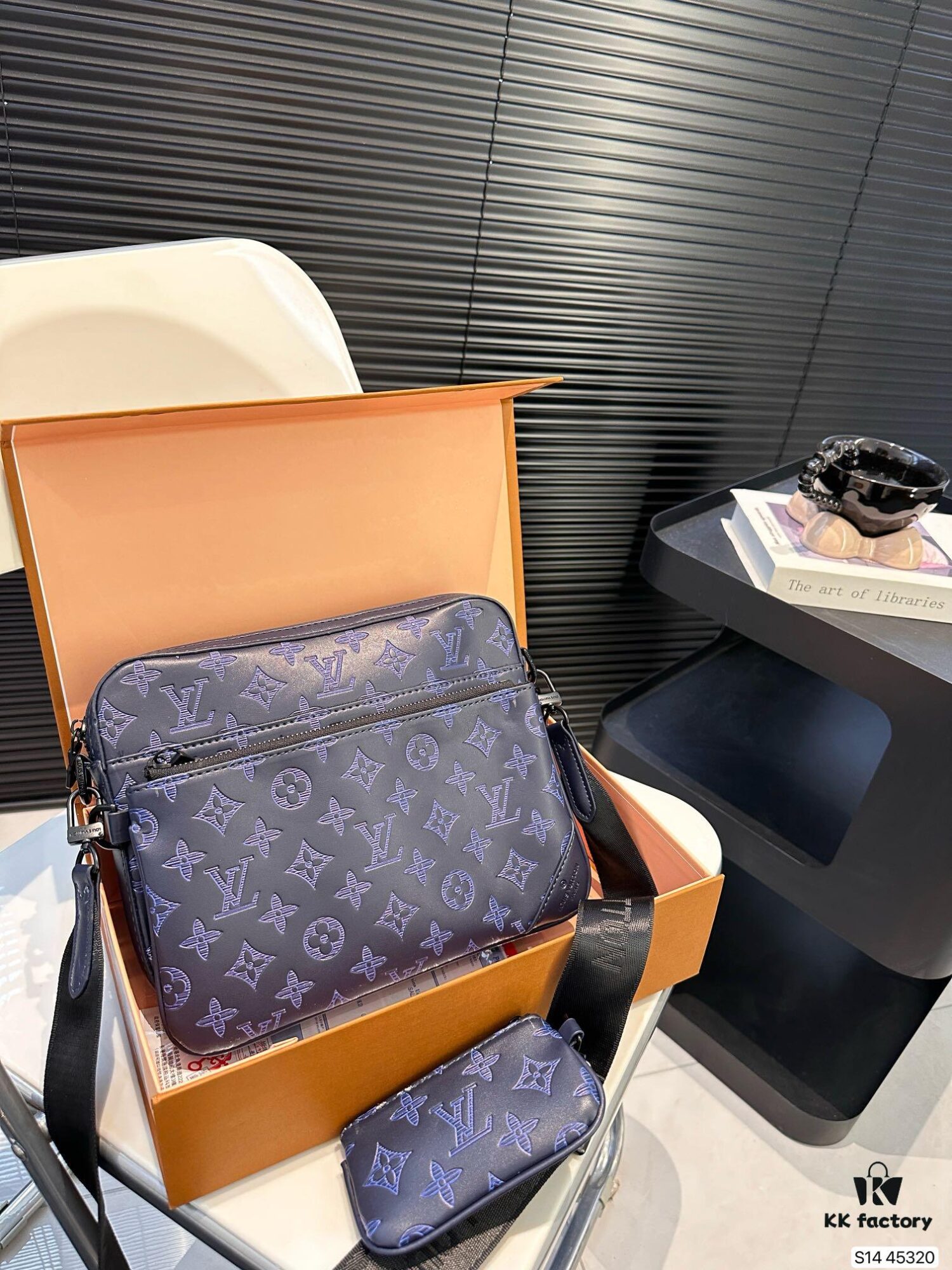 LV Men's Multi-Functional Messenger Bag with Foldable Box – Highly Sought After Tri-Combo Design