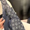 New Men's Chest Bag LV Style Chest Pack, Stylish Design with Zipper Closure