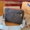 LV Gucci Men's Three-in-One Crossbody Bag, Foldable Gift Box Packaging, Original Order Quality, Imported Premium Fabric