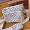 LV Louis Vuitton Men's Crossbody Bag, Three-in-One Foldable Gift Box Packaging