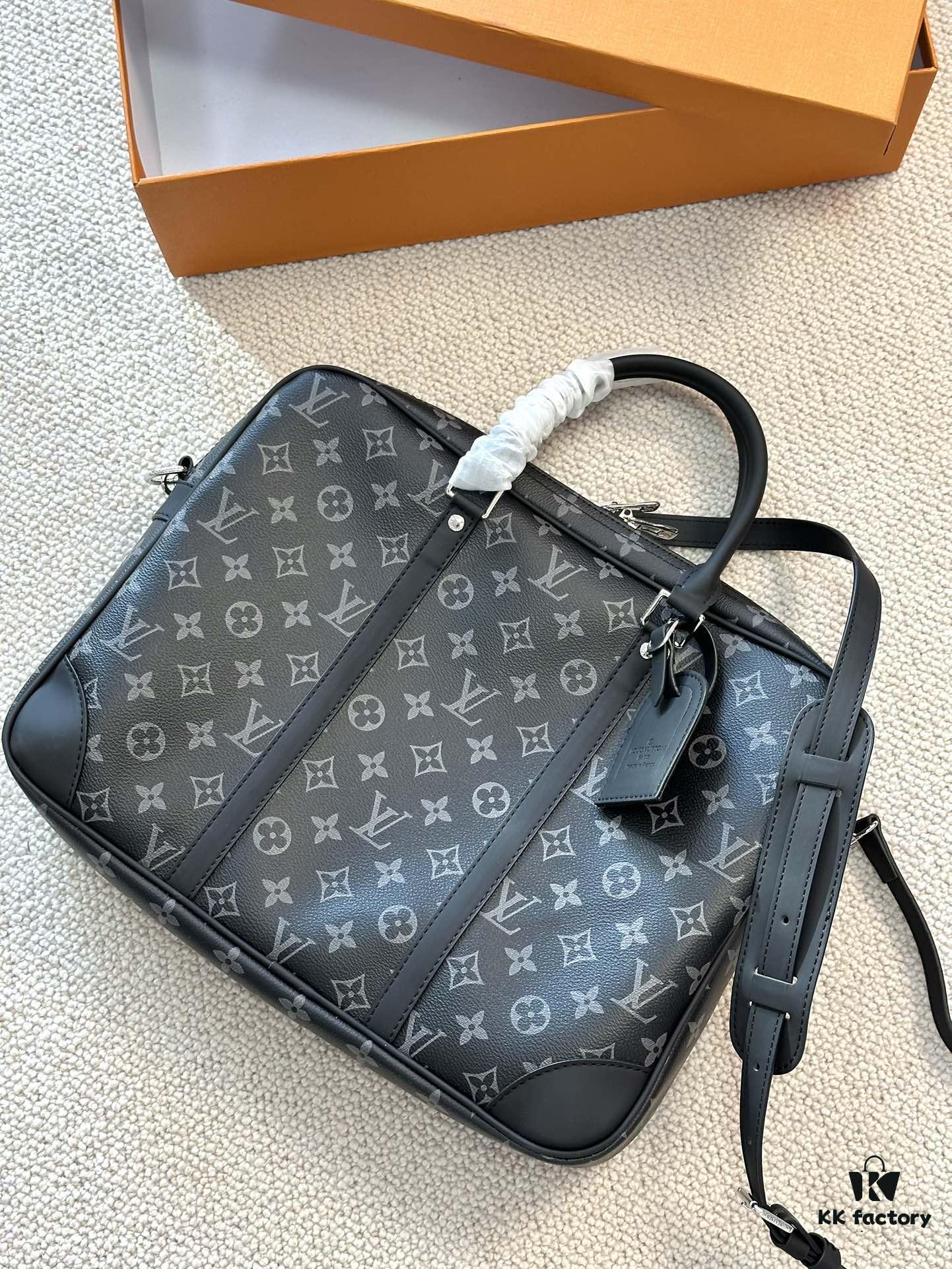 LV 2024 New Arrival Early Summer Men's Briefcase Handheld Crossbody Large-Capacity Travel Bag