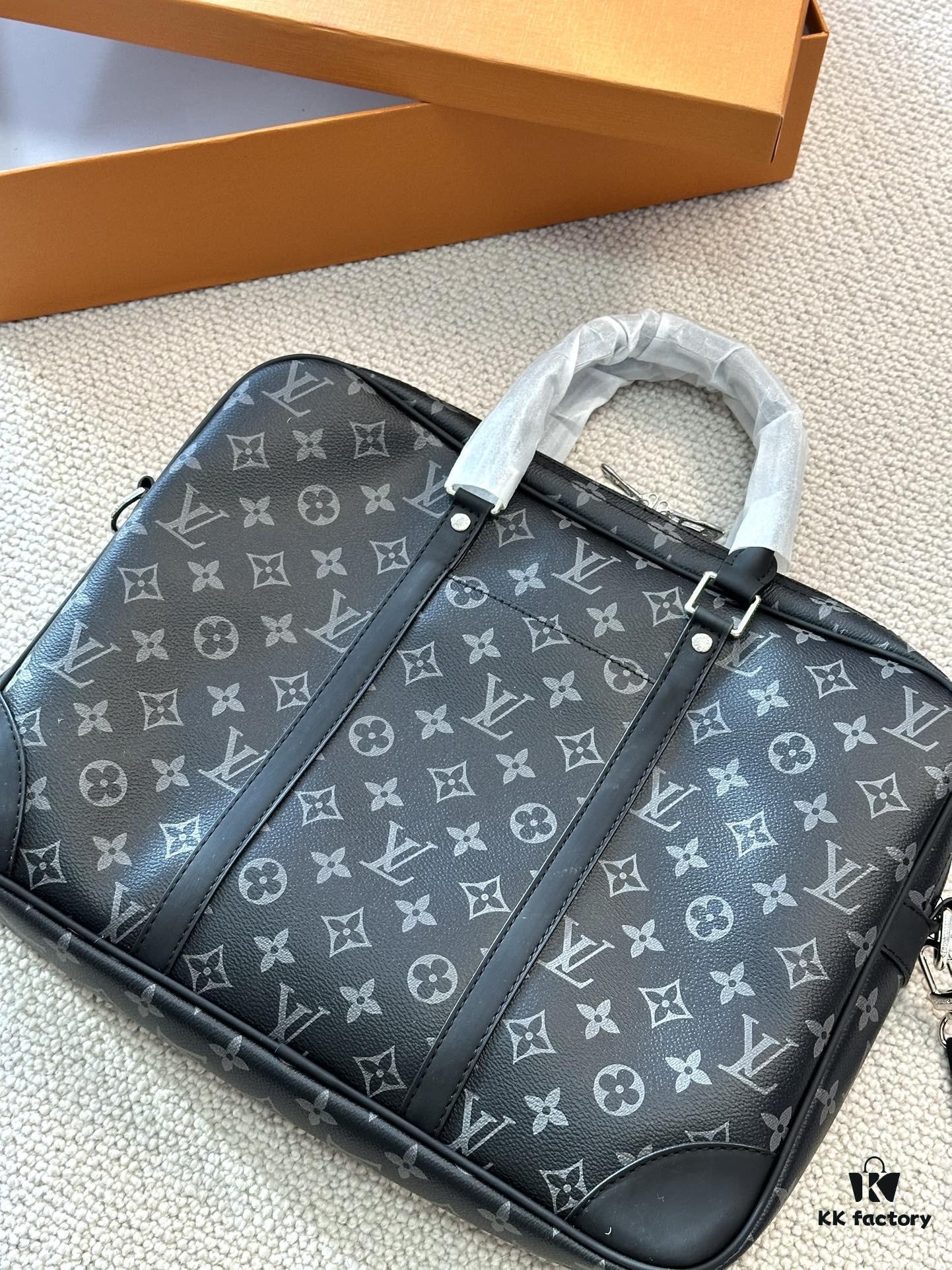 LV 2024 New Arrival Early Summer Men's Briefcase Handheld Crossbody Large-Capacity Travel Bag