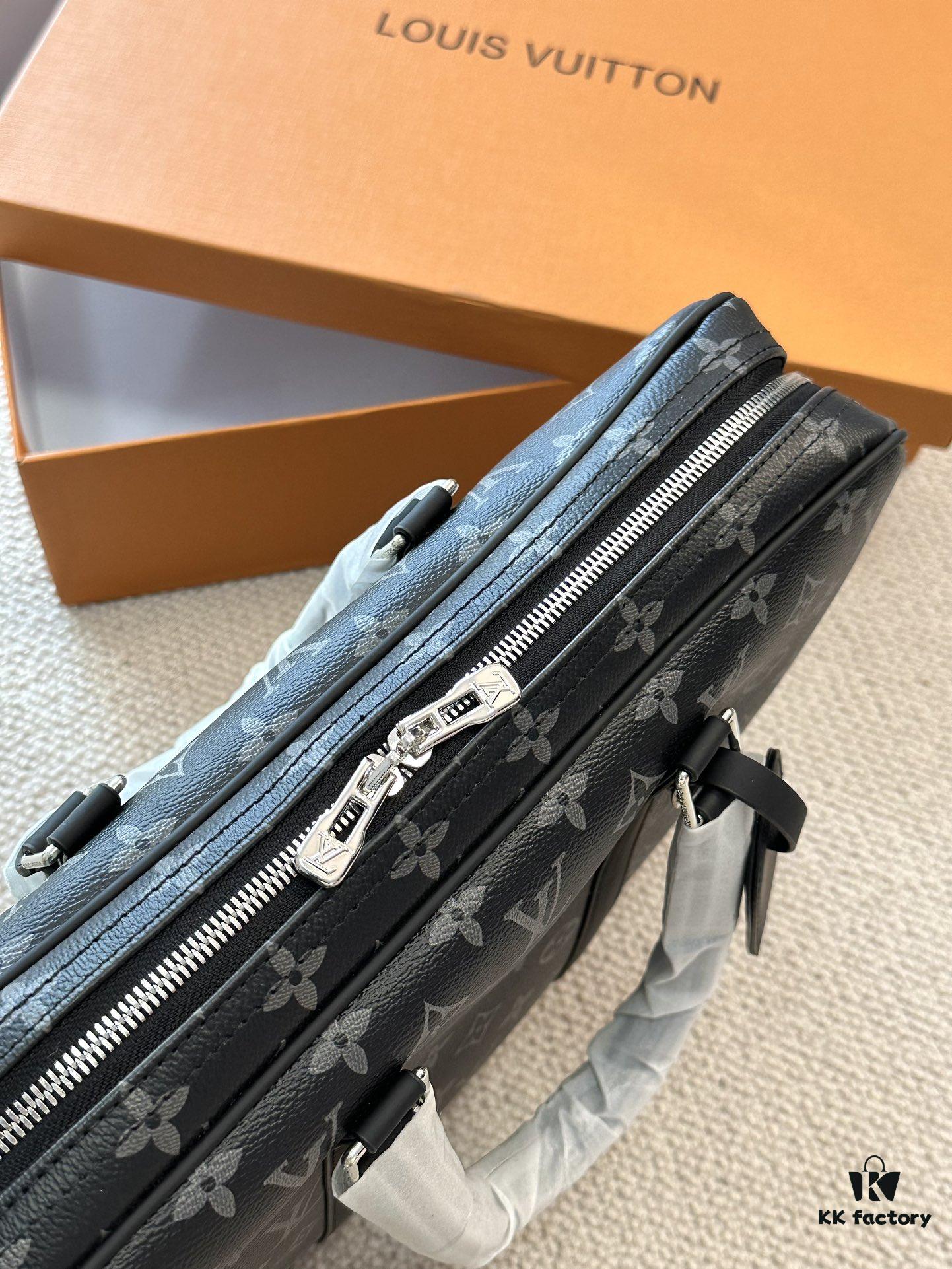 LV 2024 New Arrival Early Summer Men's Briefcase Handheld Crossbody Large-Capacity Travel Bag