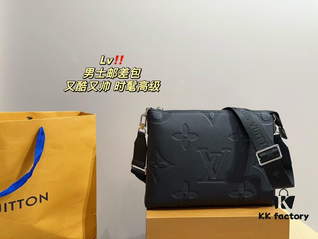 Foldable Box  ️ Size 29.21 Lv Men's Messenger Bag Super Classic and Stylish Surprisingly Versatile, Durable and Exquisite for Daily Wear
