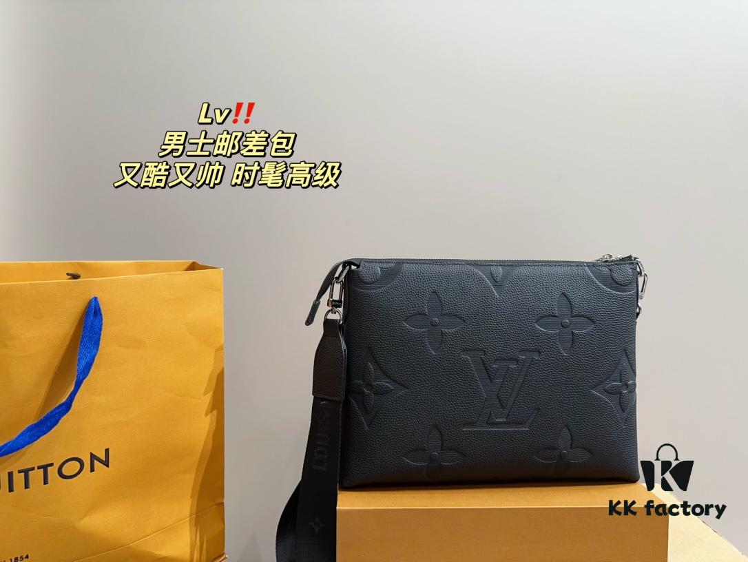 Foldable Box  ️ Size 29.21 Lv Men's Messenger Bag Super Classic and Stylish Surprisingly Versatile, Durable and Exquisite for Daily Wear