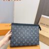 LV Men's Clutch Bag, Full Packaging, Dimensions 28 x 22