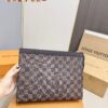 LV Men's Clutch Bag, Full Packaging, Dimensions 28 x 22