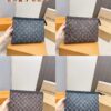 LV Men's Clutch Bag, Full Packaging, Dimensions 28 x 22