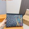 LV Men's Clutch Bag, Full Set Packaging, Dimensions 28 x 22