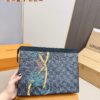 LV Men's Clutch Bag, Full Set Packaging, Dimensions 28 x 22