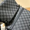 LV Louis Vuitton Men's Crossbody Bag, Tri-fold Design, Premium Imported Fabric, Official Website Aircraft Case Included