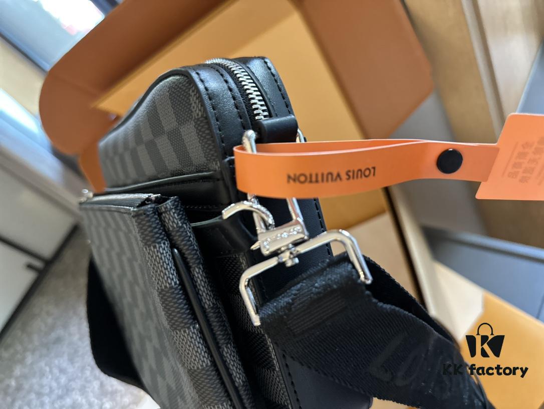 LV Louis Vuitton Men's Crossbody Bag Three-in-One Foldable Gift Box + Official Airplane Box