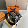 LV Belt Men's Leather Belt D-29 Full Packaging with Tote Bag