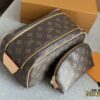 L Brand Makeup Bag, 26*16cm, Double Zipper Toiletry Pouch, Ideal for Travel, Unisex Design