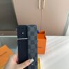 LV Belt Men's Leather Belt D-29 Full Packaging with Tote Bag
