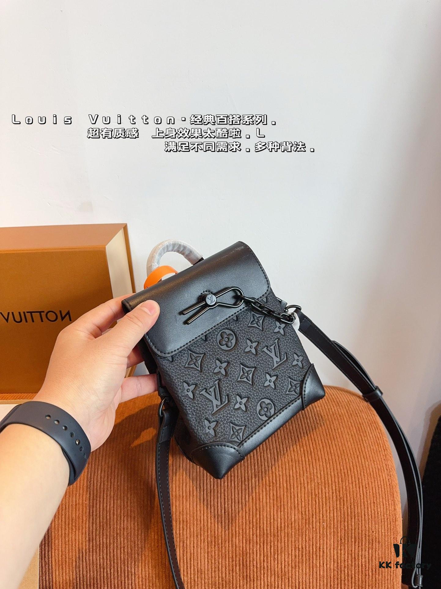 LV Steamer Men's Handheld Shoulder Bag Gift Box Included 🎁