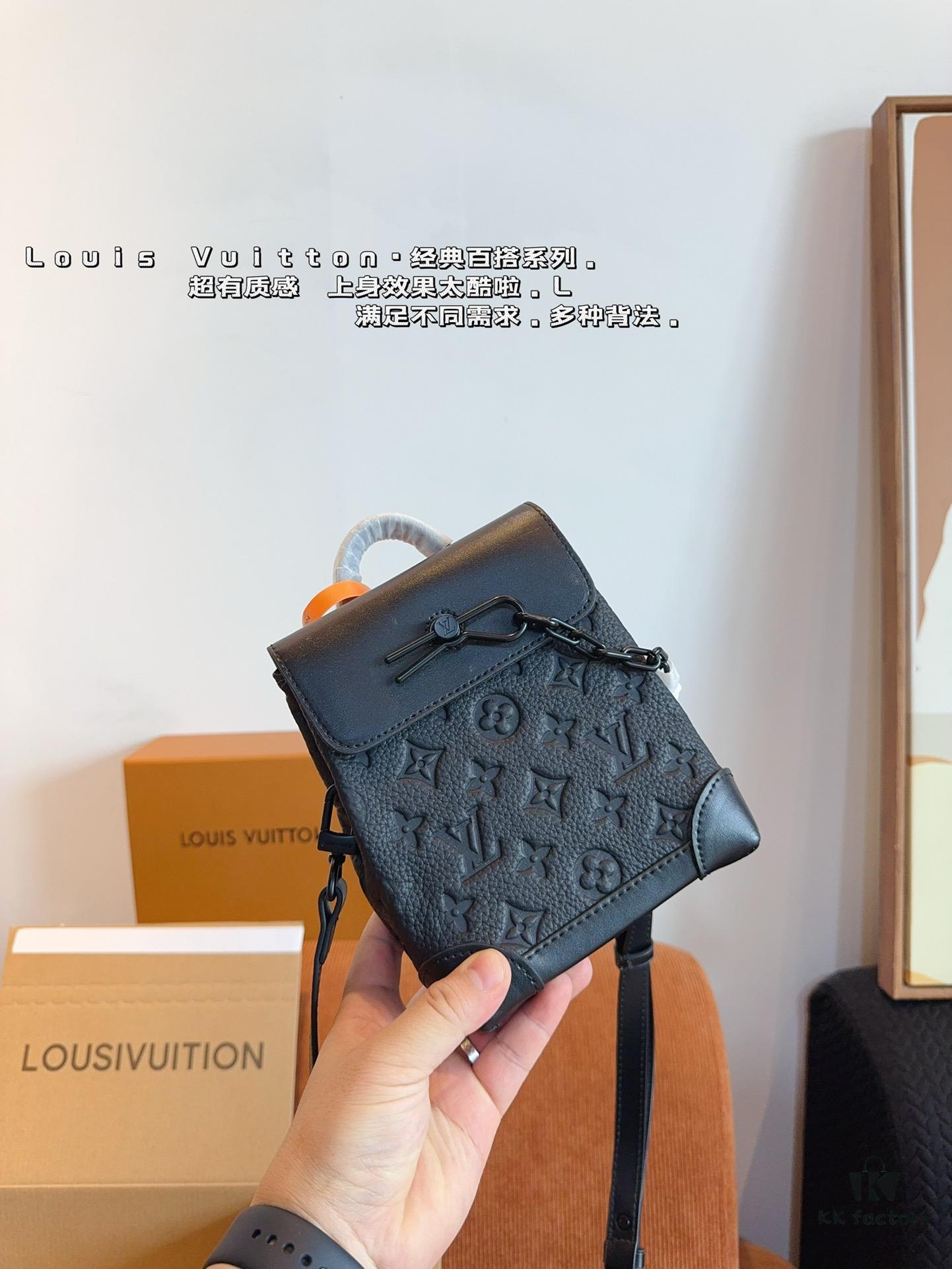 LV Steamer Men's Handheld Shoulder Bag Gift Box Included 🎁