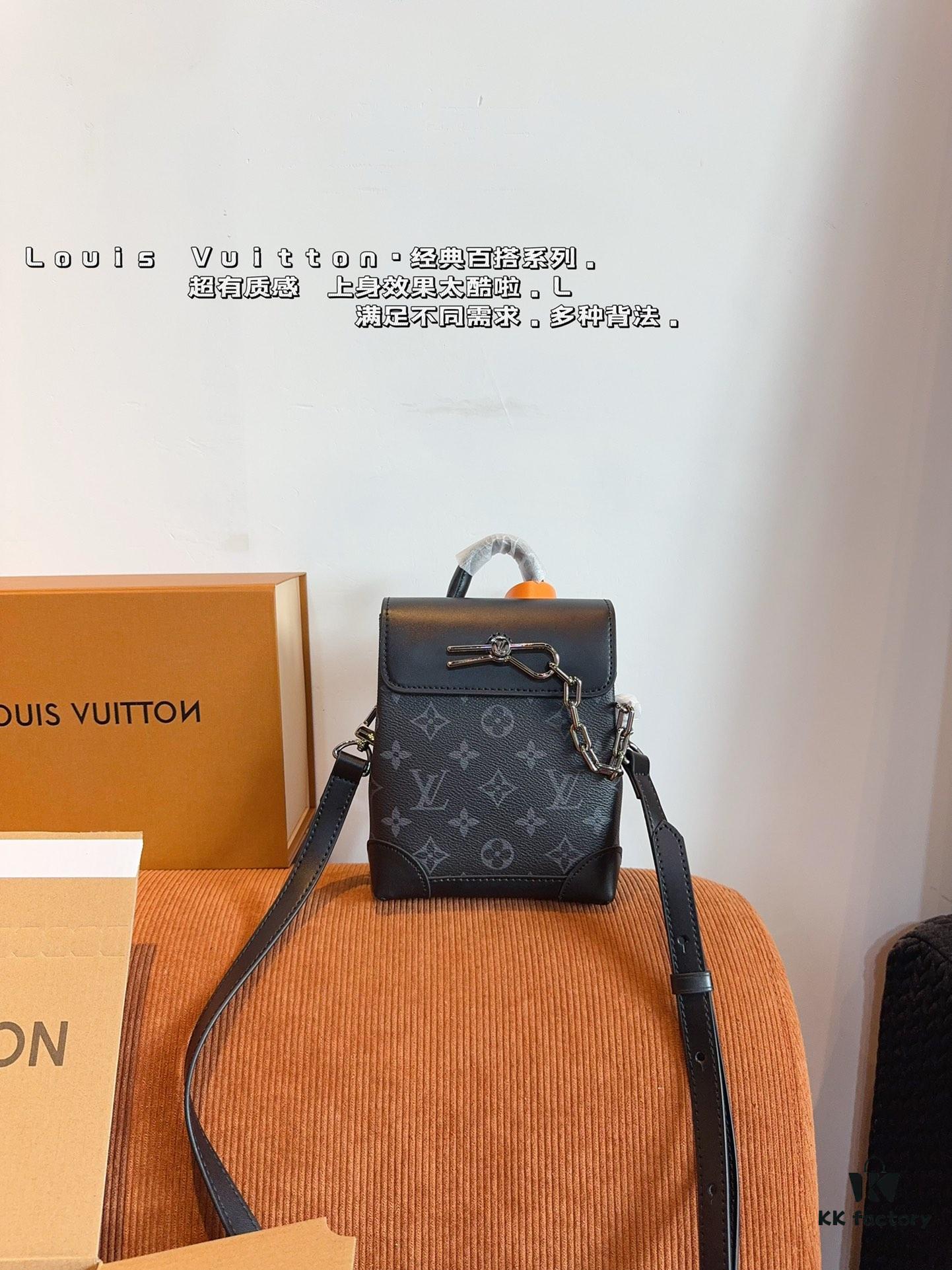 LV Steamer Men's Handheld Shoulder Bag, Gift Box Included 🎁