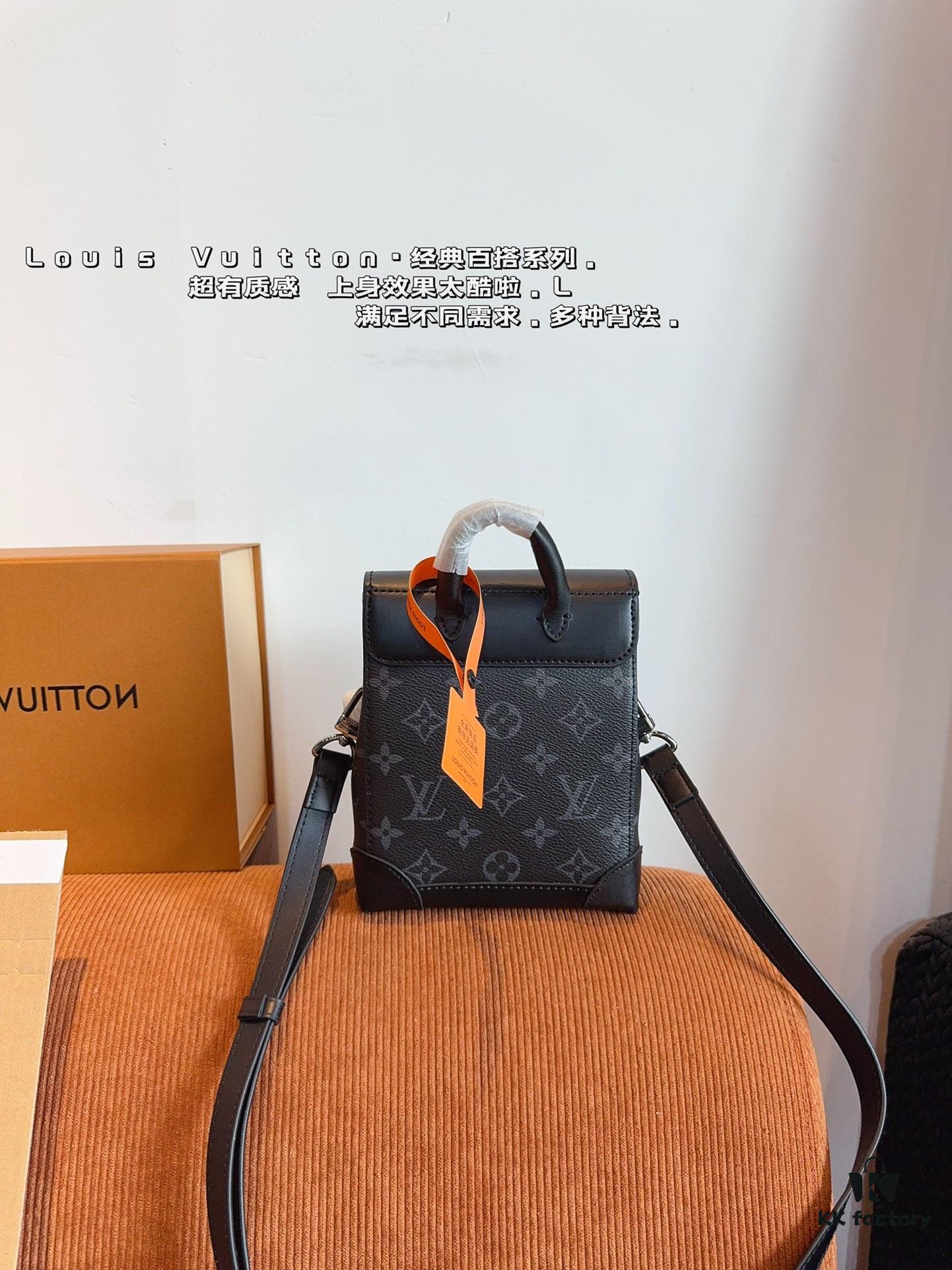 LV Steamer Men's Handheld Shoulder Bag, Gift Box Included 🎁