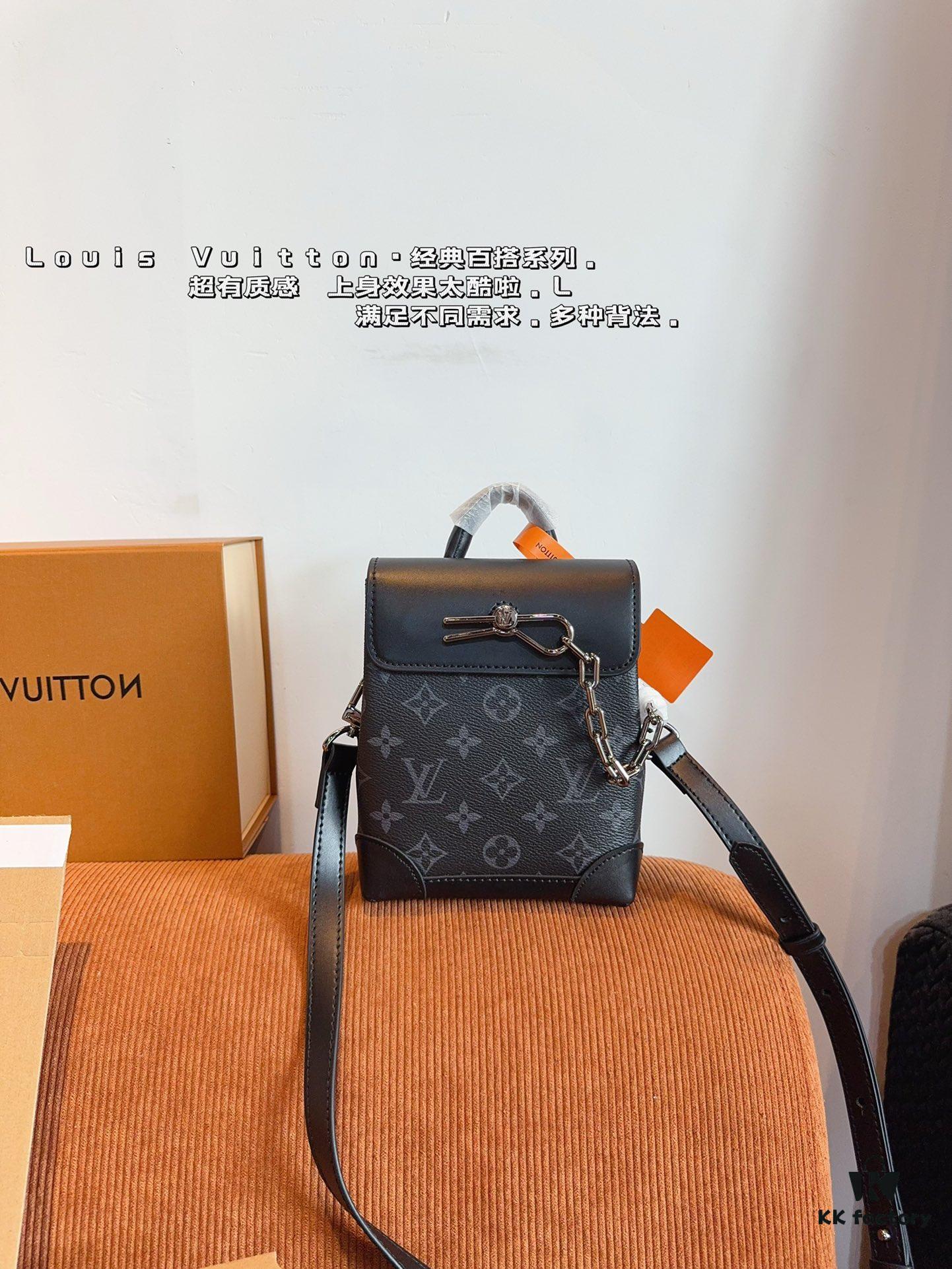 LV Steamer Men's Handheld Shoulder Bag, Gift Box Included 🎁