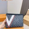 LV Men's Clutch Bag, Full Packaging, Dimensions 28 x 22
