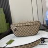 Small GG Crossbody Bag in Beige and Ebony GG Canvas with Brown Trims