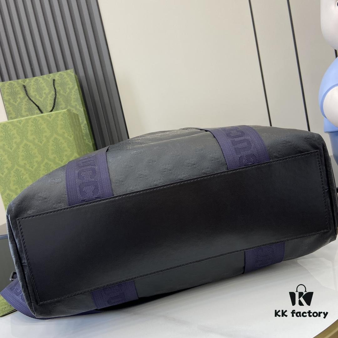 Gucci Crystal GG Tote Bag in Matte Black Canvas with Full Original Green Box Packaging