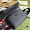 Gucci Ophidia GG Small Waist Bag in Gray and Black GG Supreme Canvas with Palladium Hardware