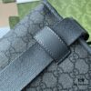 Gucci Ophidia GG Small Waist Bag in Gray and Black GG Supreme Canvas