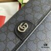 Gucci Ophidia GG Small Waist Bag in Gray and Black GG Supreme Canvas with Palladium Hardware