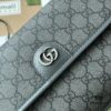 Gucci Ophidia GG Small Waist Bag in Gray and Black GG Supreme Canvas