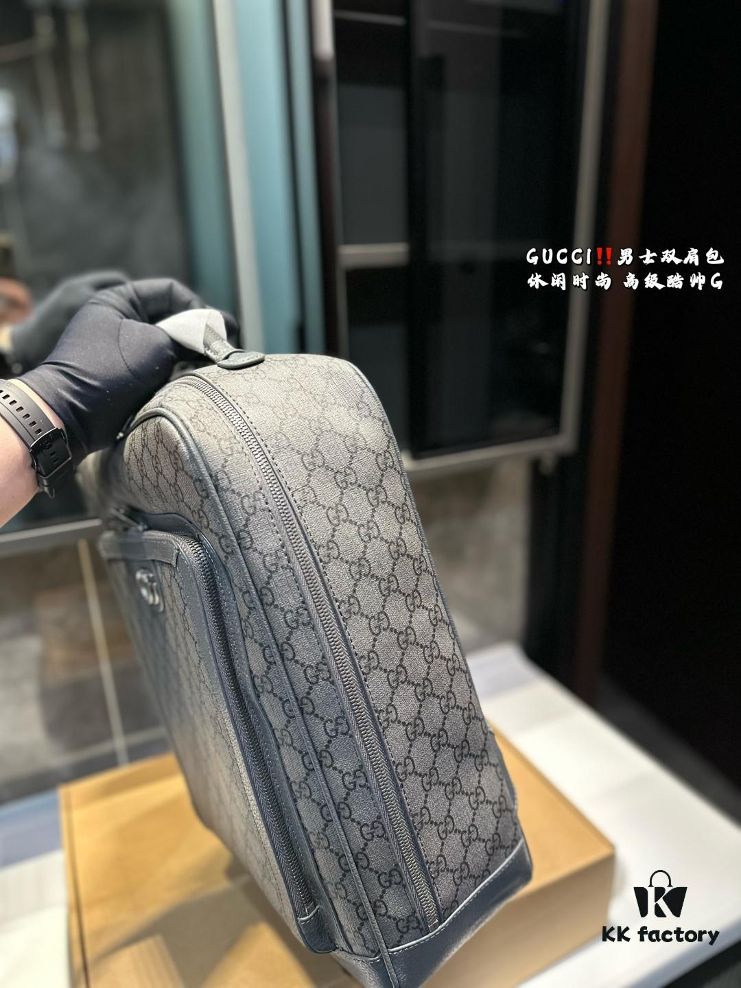 Gucci Men's Backpack, Casual and Stylish, Premium Look with Classic Color Scheme