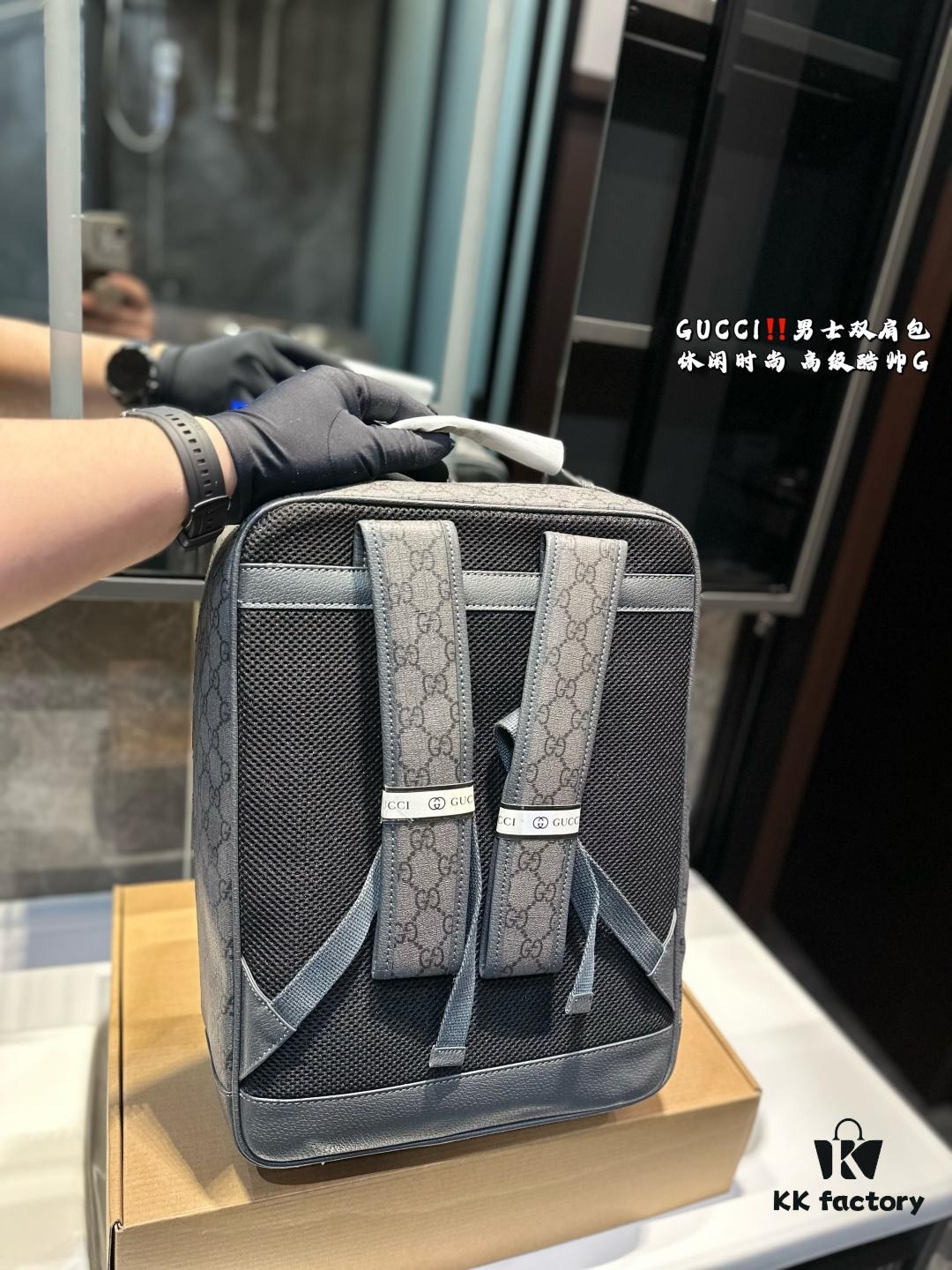 Gucci Men's Backpack, Casual and Stylish, Premium Look with Classic Color Scheme