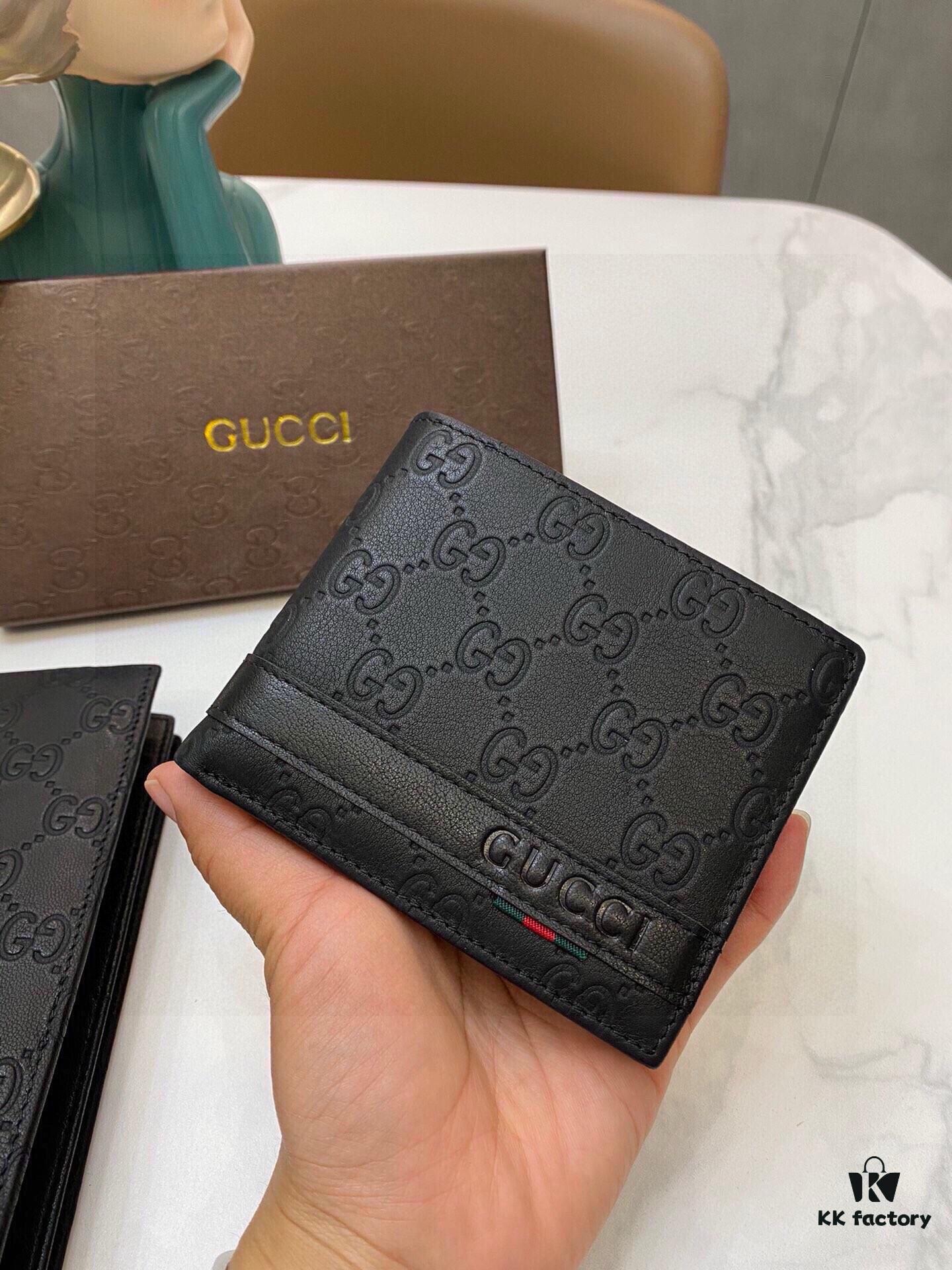 6687G Brand Counter Hot-Selling Men's Wallet, Suit Clip, Top-Grade Cowhide Inside and Out, Original Quality, Perfect Interior, Superb