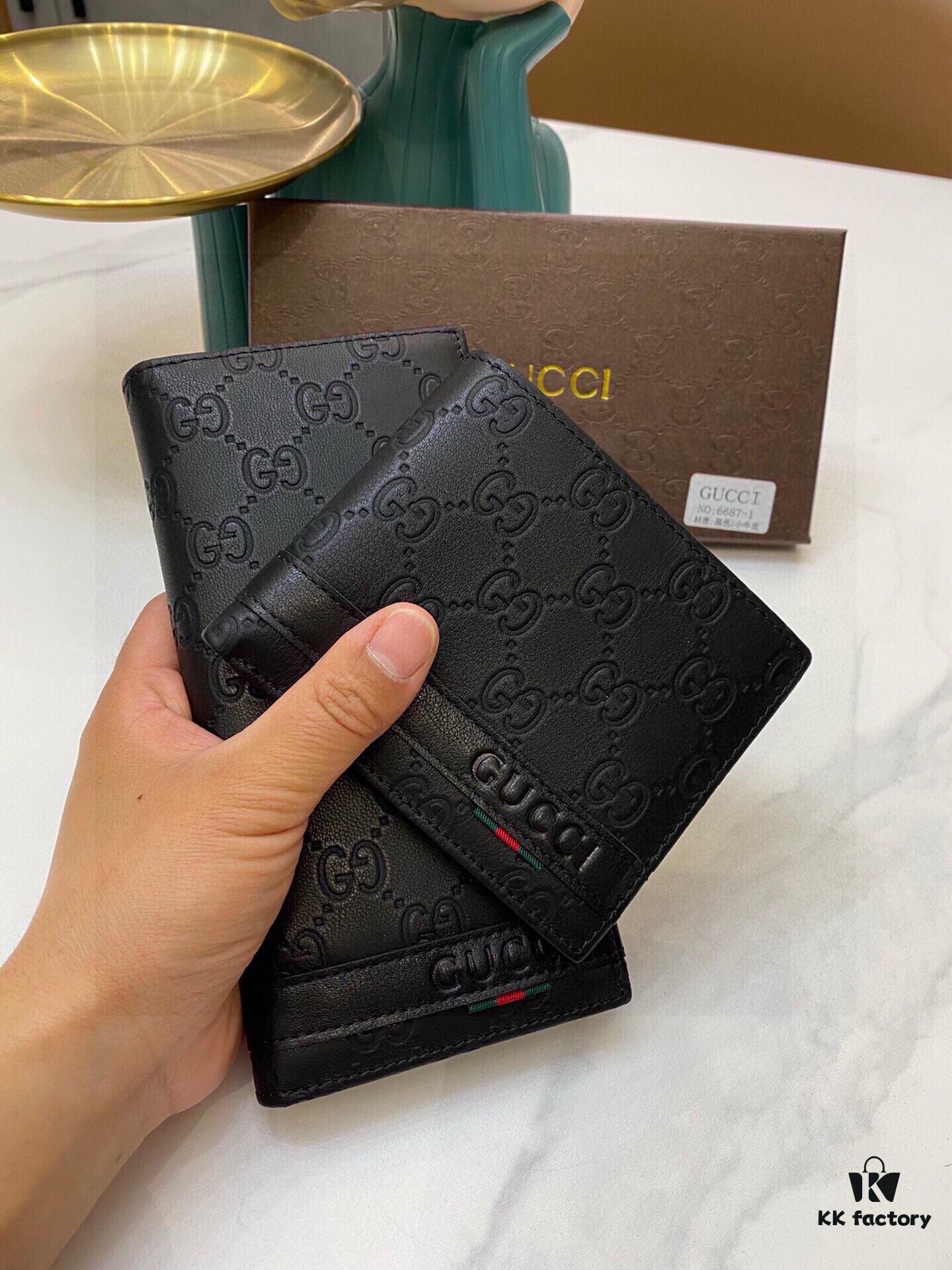 6687G Brand Men's Wallet for Suit Jacket, Top-Quality Cowhide, Original Quality, Perfect Interior, Popular Bestseller