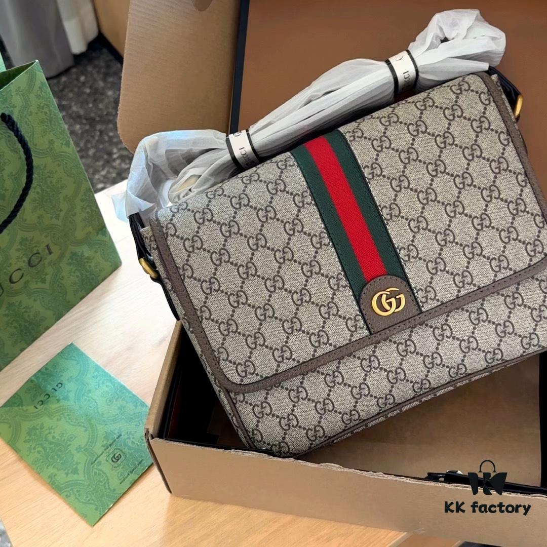 G Brand New Men's Leather Vintage Messenger Bag