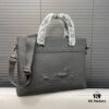 Hermès Men's Embossed Calfskin Briefcase, Casual Handheld Laptop Bag