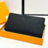 Hermès New Arrival Men's Small Clutch Wallet, Top-Grade Calfskin Leather, Black, 20x10