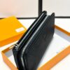 Hermès New Arrival Men's Small Clutch Wallet, Top-Grade Calfskin Leather, Black, 20x10