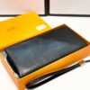 Hermès Black Leather Handheld Clutch Bag 21x10 Model 90095