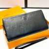 Hermès Black Leather Handheld Clutch Bag 21x10 Model 90095